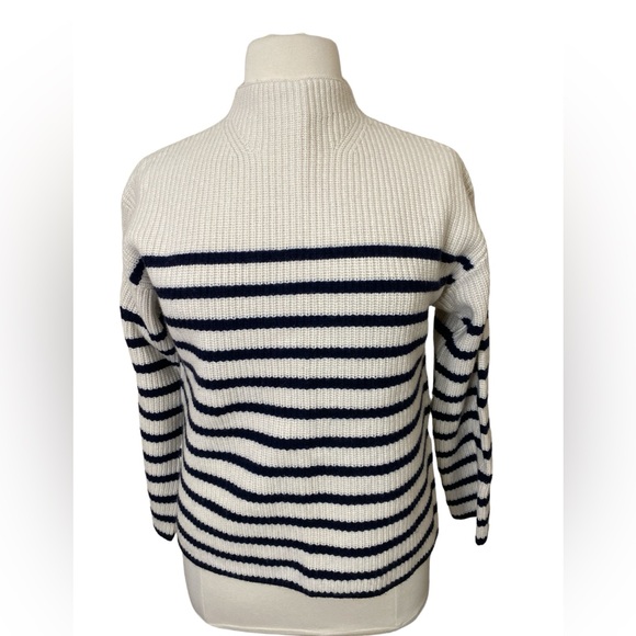 Rails Claudia cream & navy stripe wool blend sweater - Picture 2 of 9